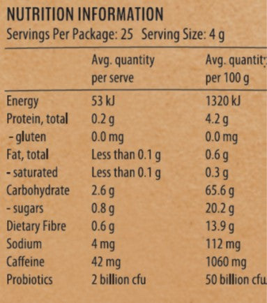 Nutrition information