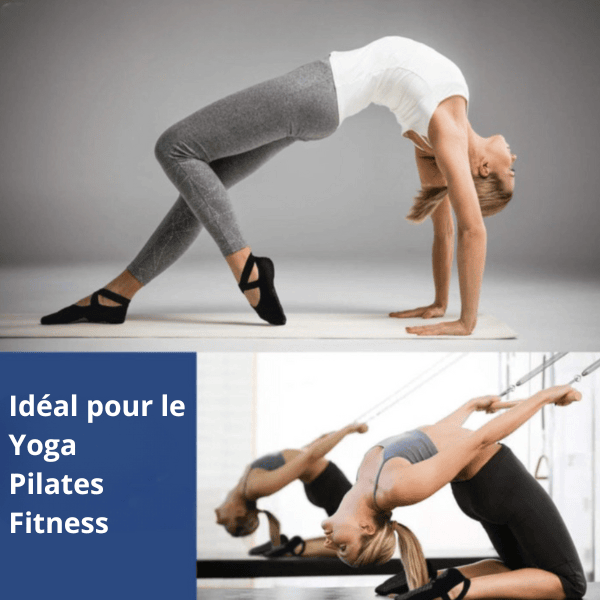 chaussettes yoga antidérapantes