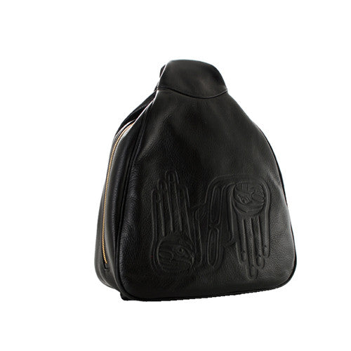 Leather Triangle Bag - Northwest Coast Gifts