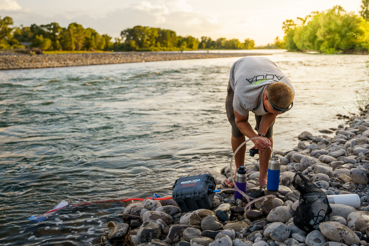 Filtering Water from a River