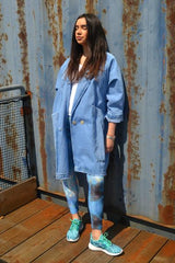 long denim jacket oversized cool