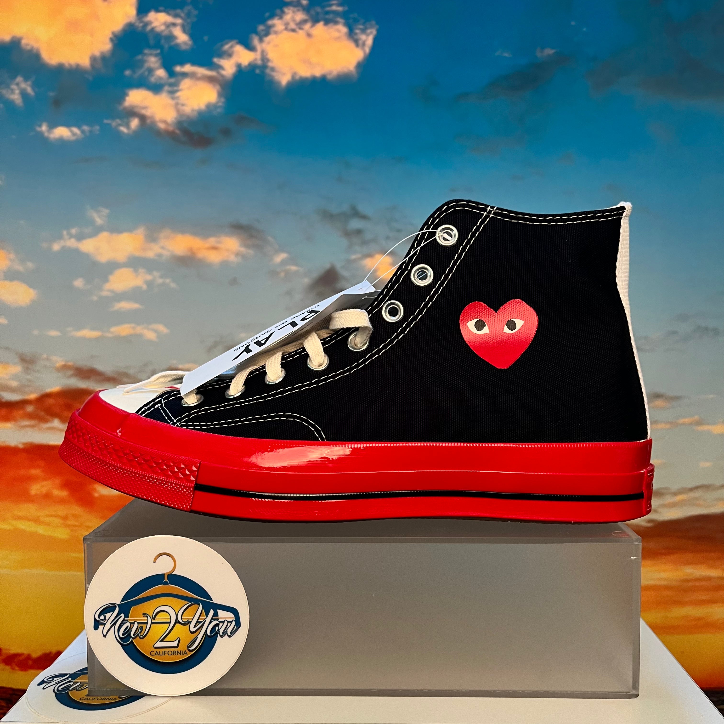 Comme des Garcons PLAY Black Red Midsole