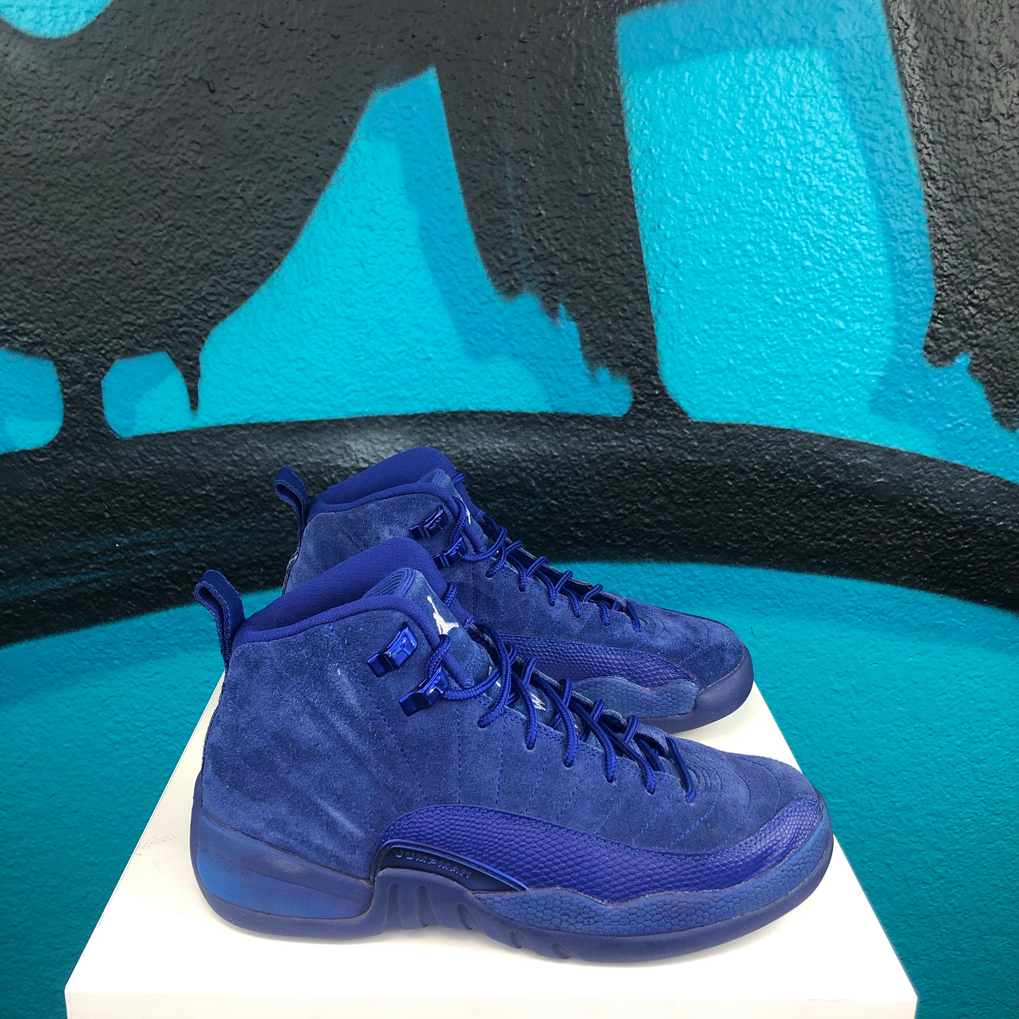 air jordan 12 retro bg deep royal blue