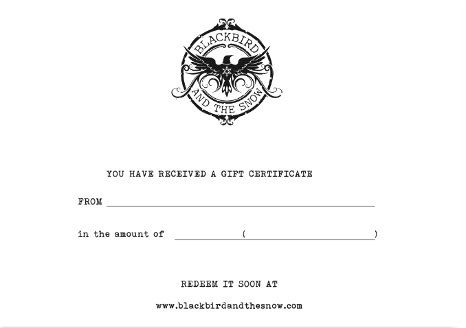 GIFT CERTIFICATE