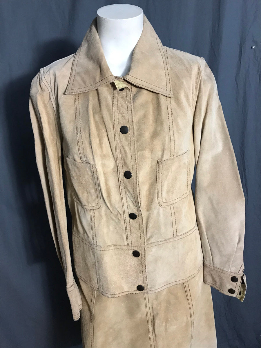 Vintage 1970’s Induyco leather jacket and skirt set M – Velvet Attic ...