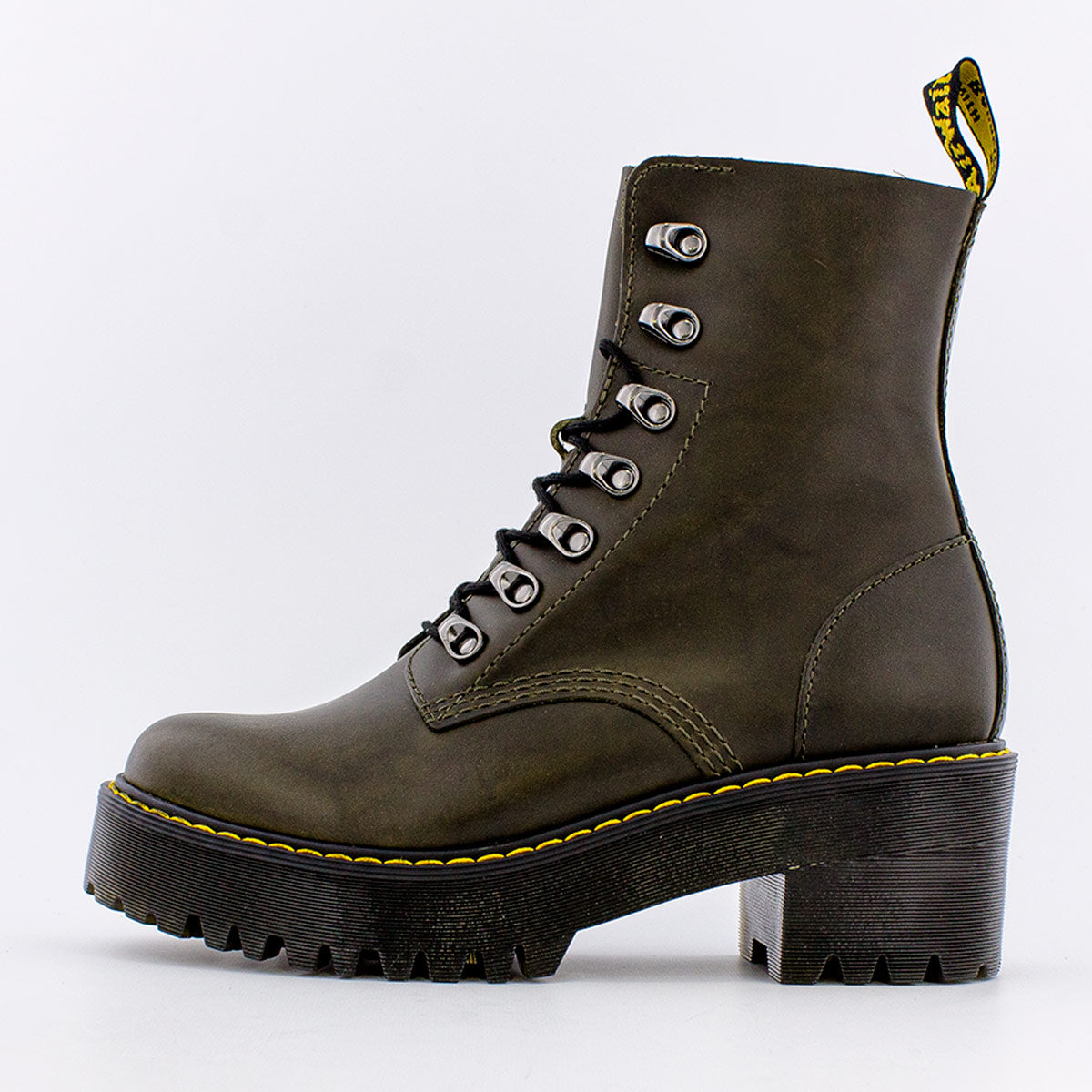 Dr. Martens Leona Leather Heeled Boots (W)