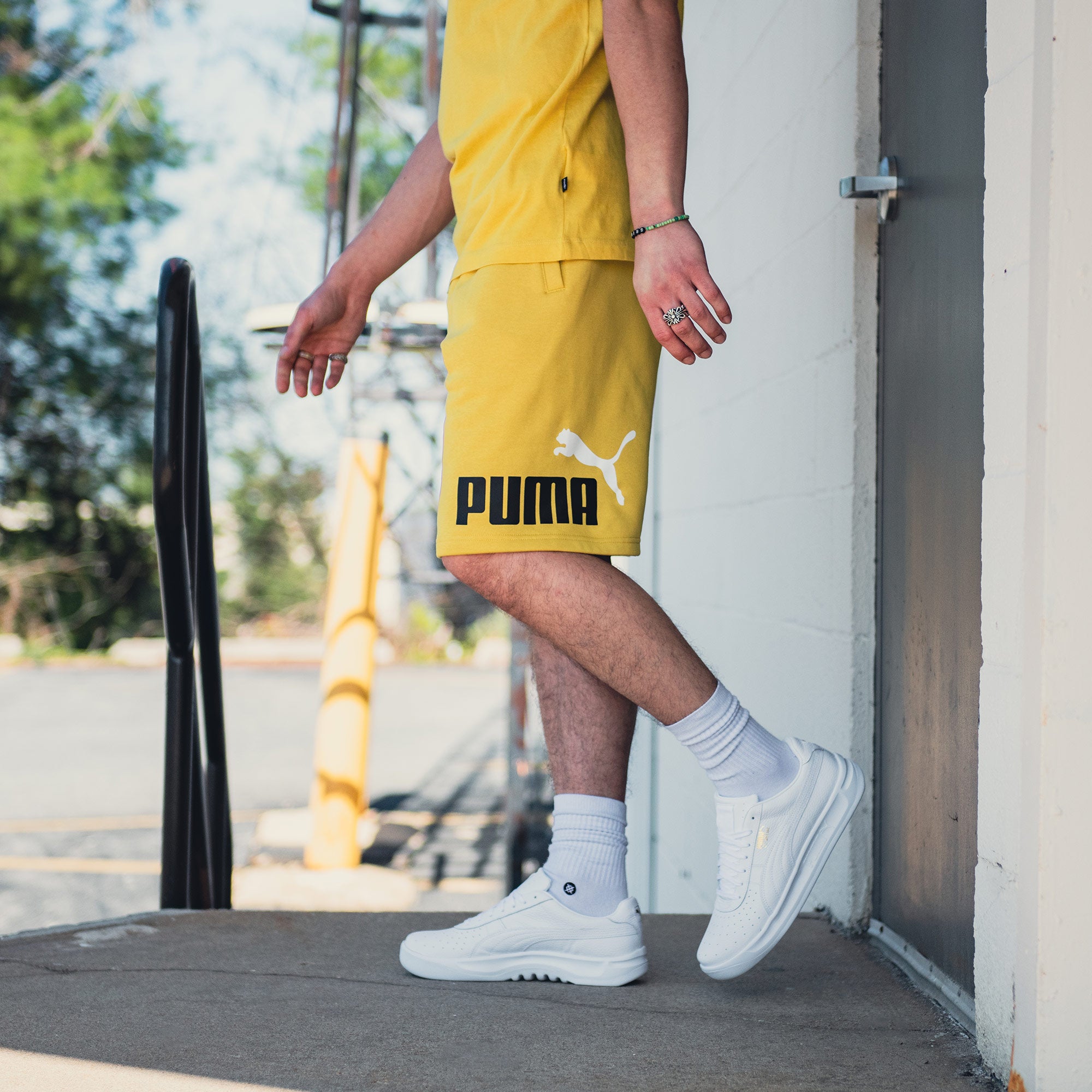 PUMA Big Fleece Logo Shorts