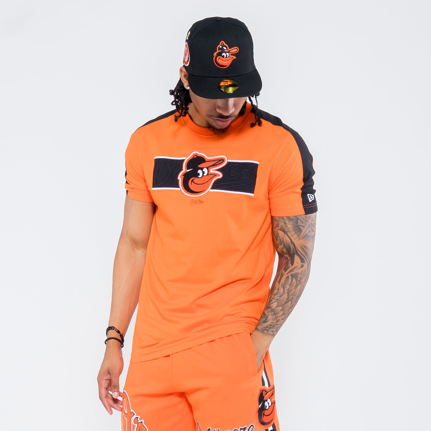 New Era MLB Baltimore Orioles Embroidered Tee