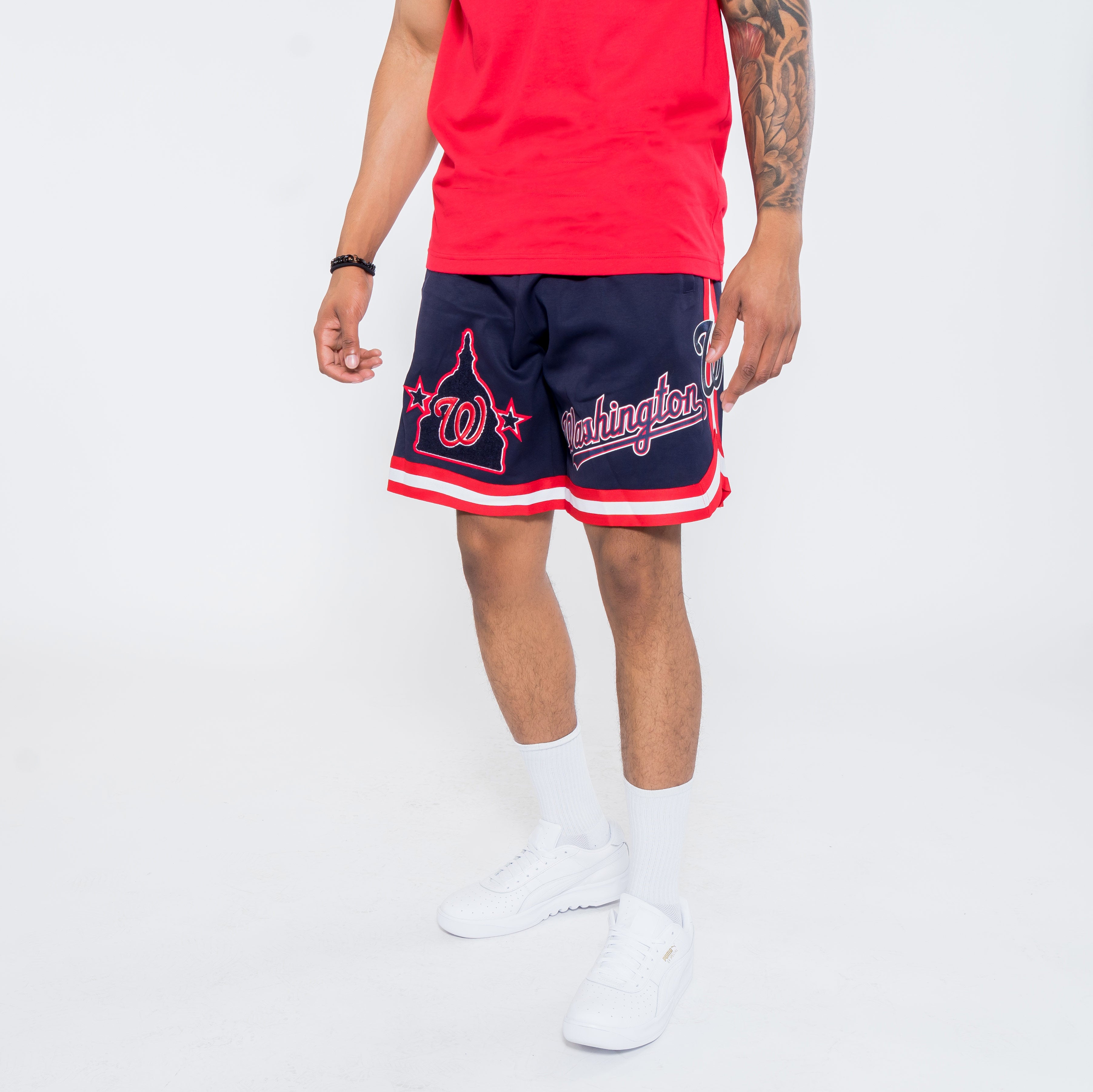 Pro Standard MLB Washington Nationals Luxe Jersey Shorts