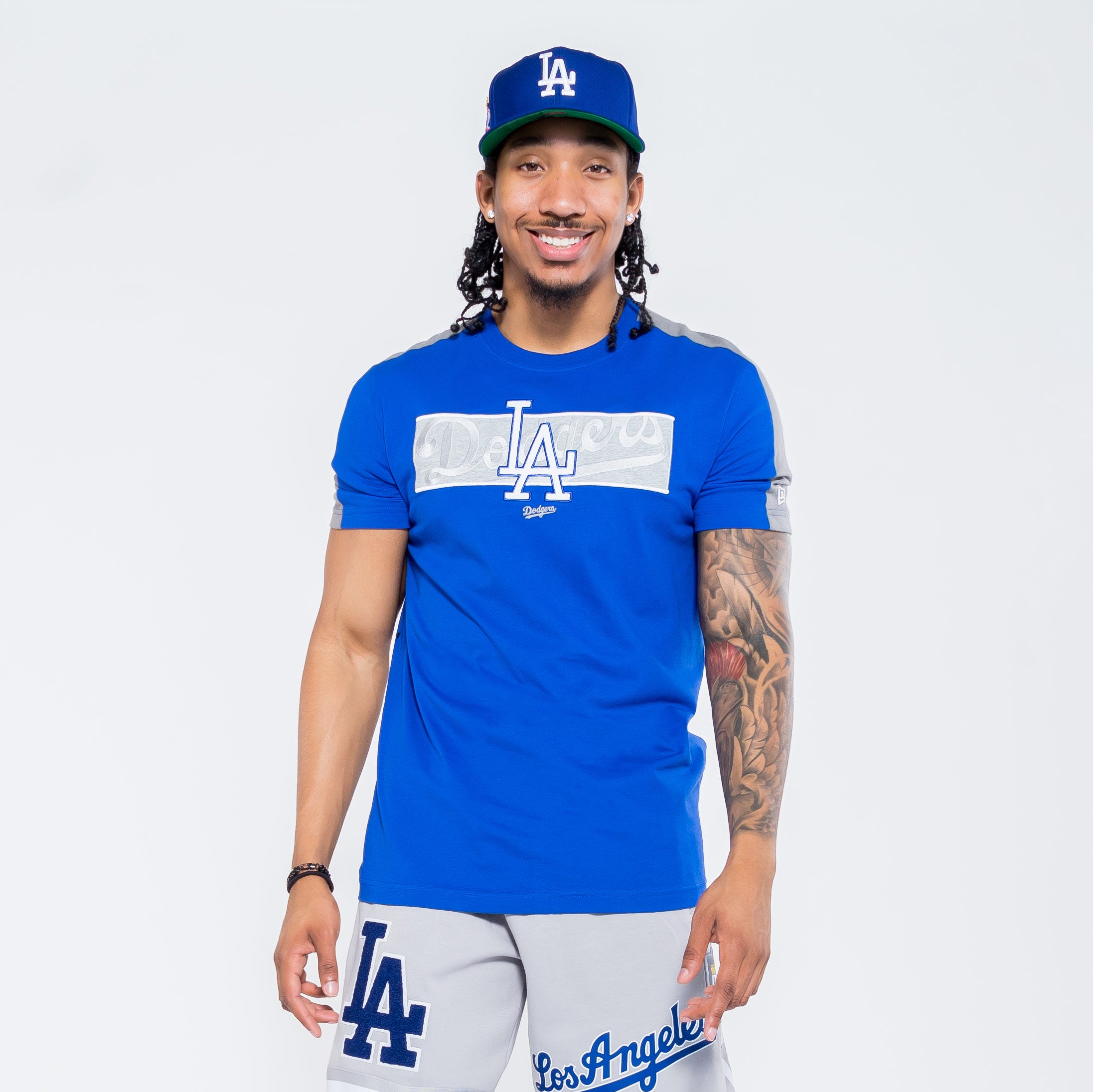 New Era MLB Los Angeles Dodgers Embroidered Tee