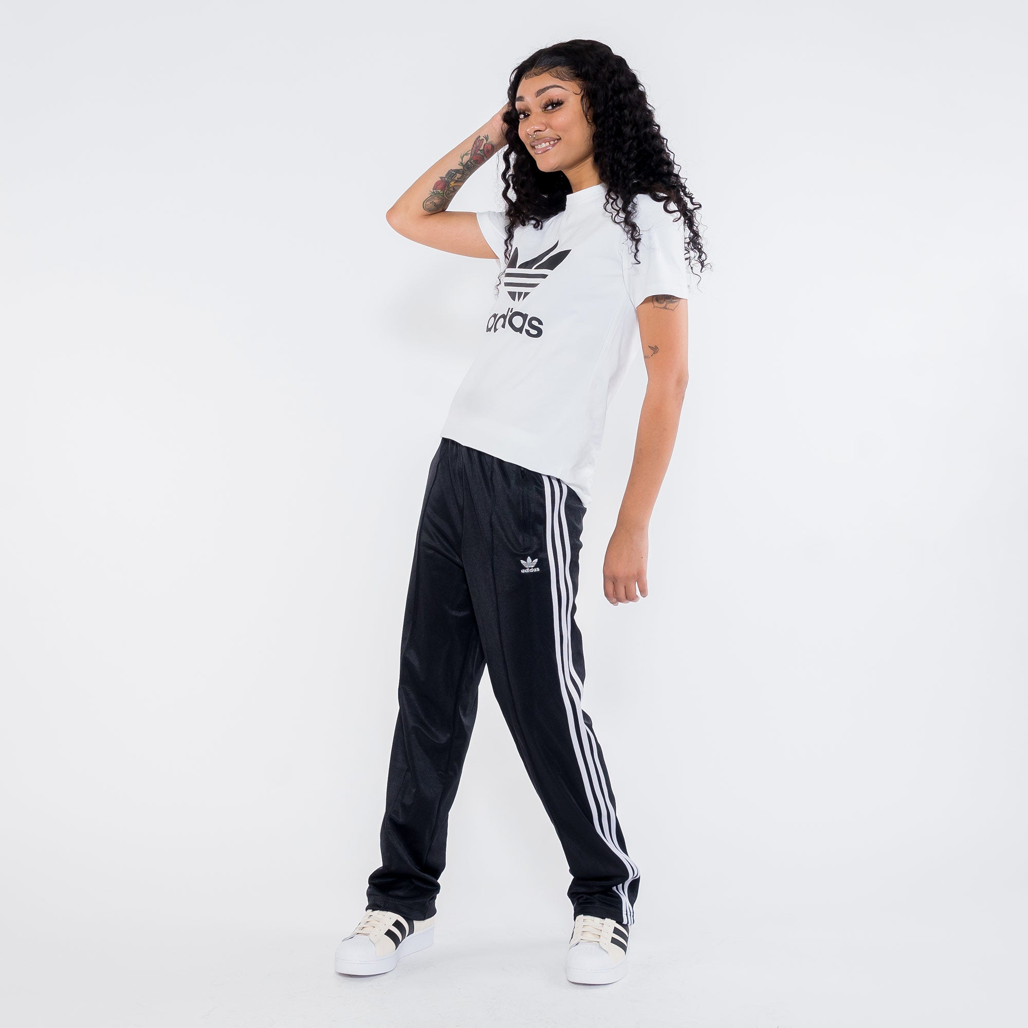 Adidas Adicolor Classics High-Shine Straight-Leg Track Pants