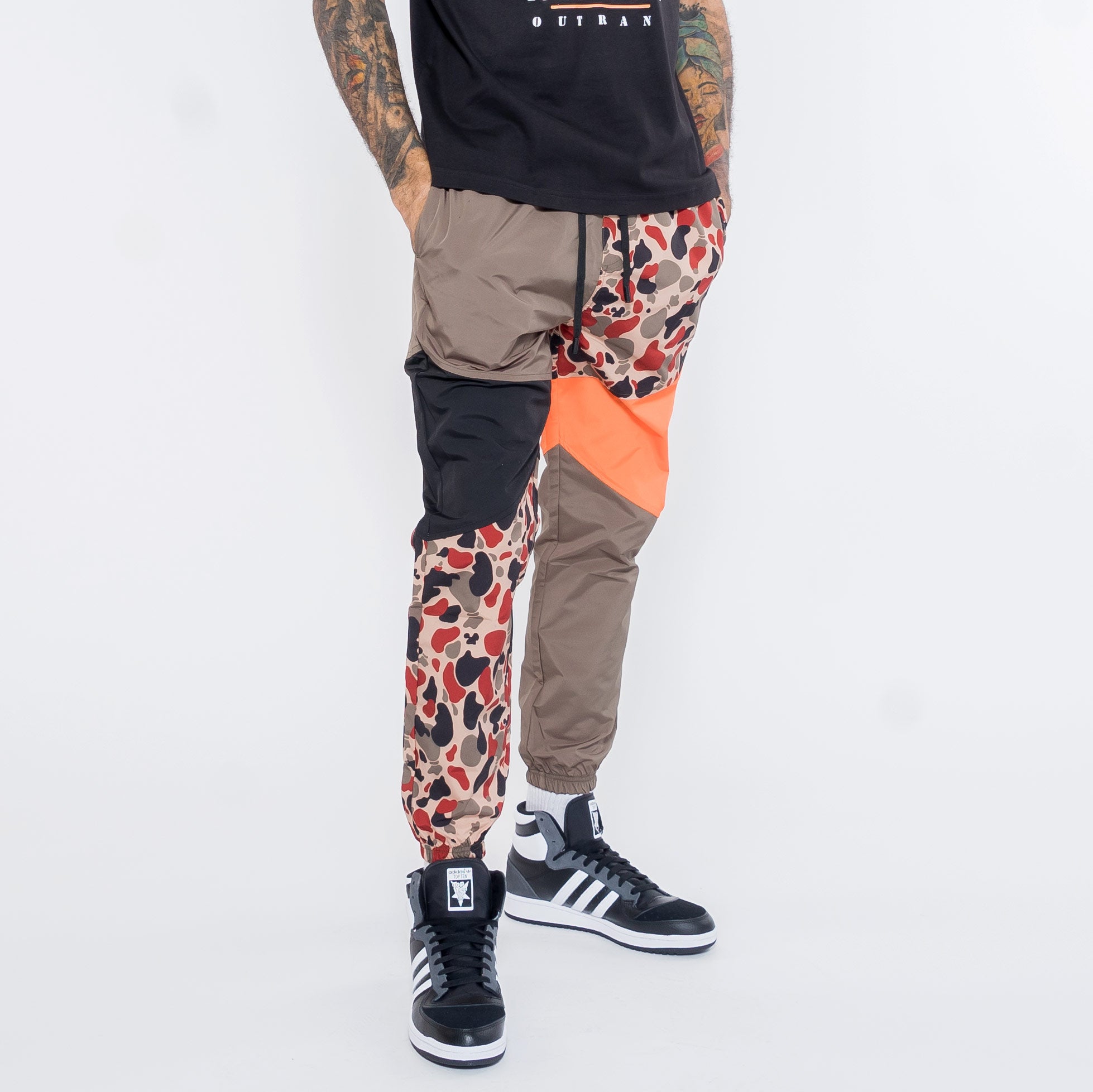 Outrank Moneybag Camo Nylon Joggers