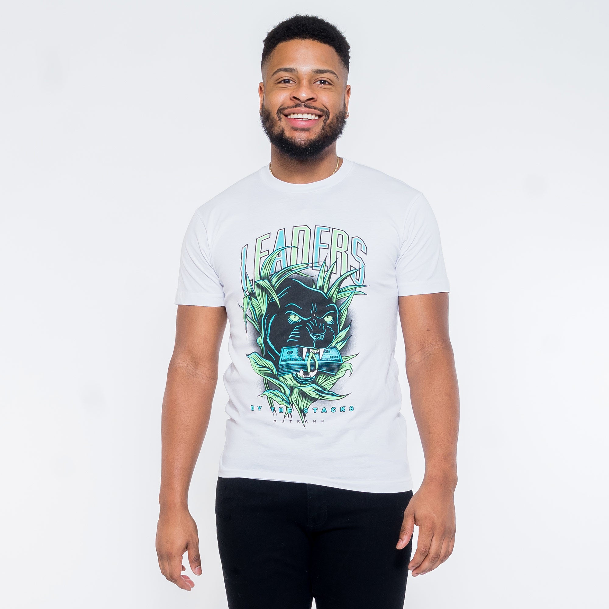 Outrank Leaders By The Stacks Graphic Tee