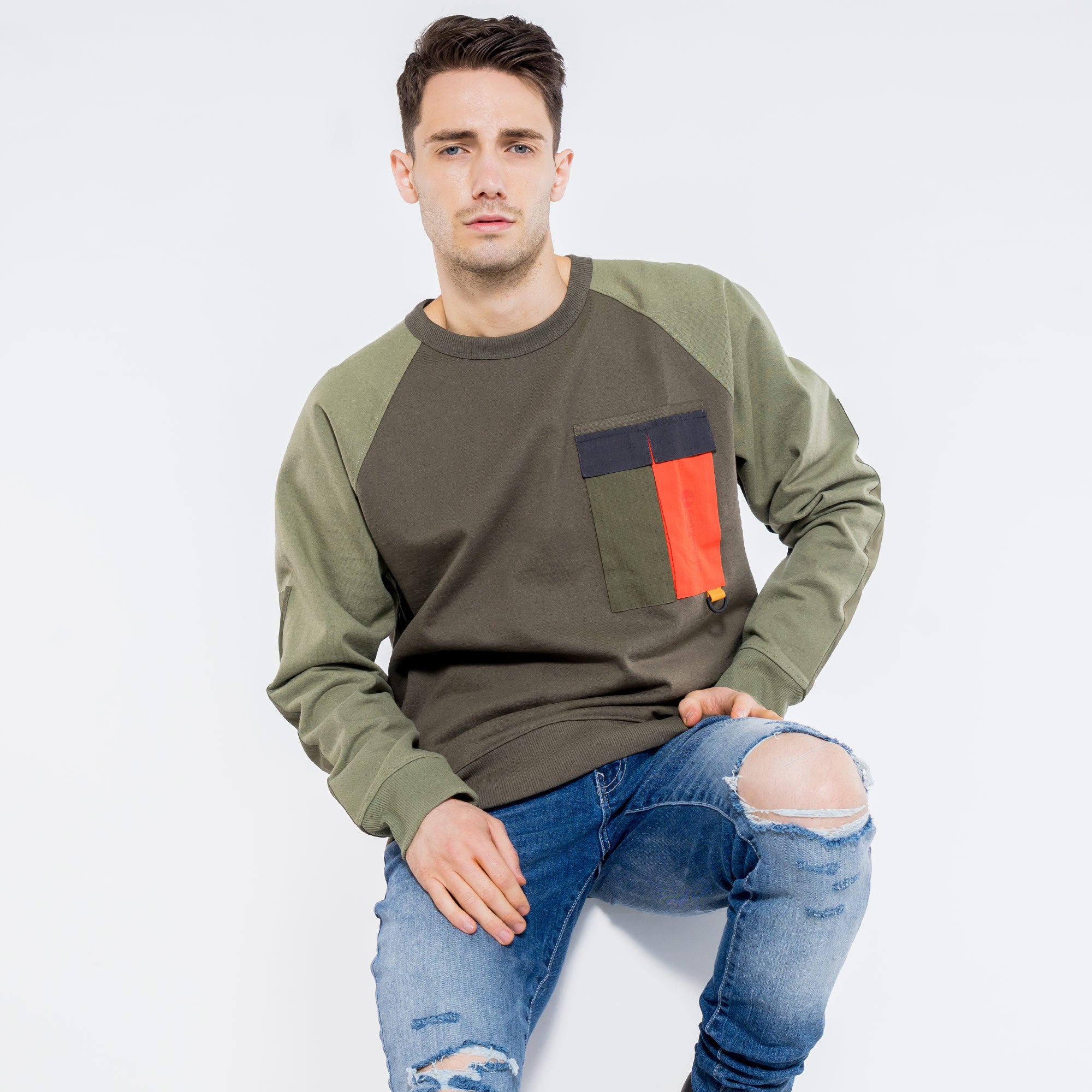 Image of Earthkeepers By Raeburn Pocket Crewneck Sweatshirt