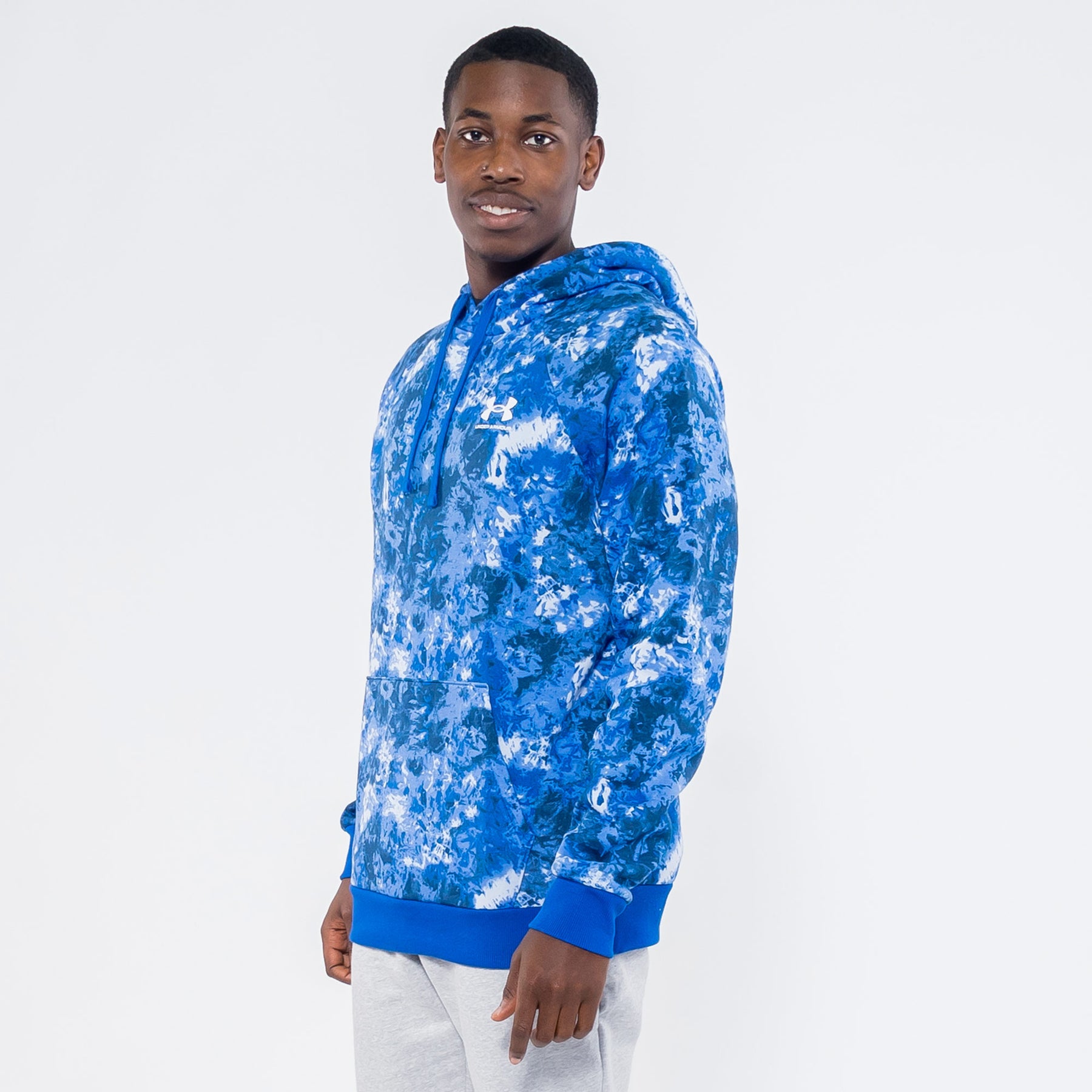 under armour men's rival fleece cloud dye hoodie