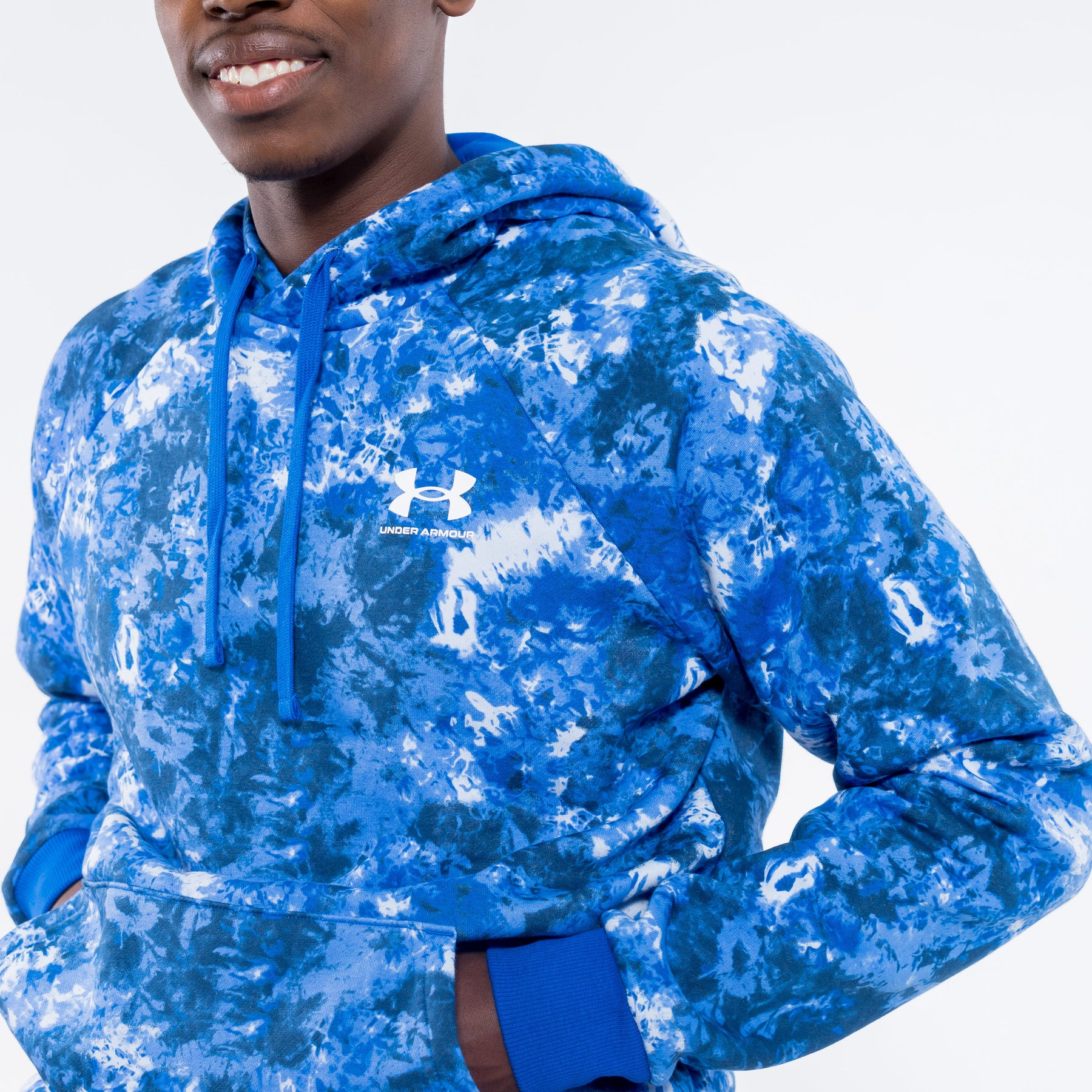 under armour men's rival fleece cloud dye hoodie