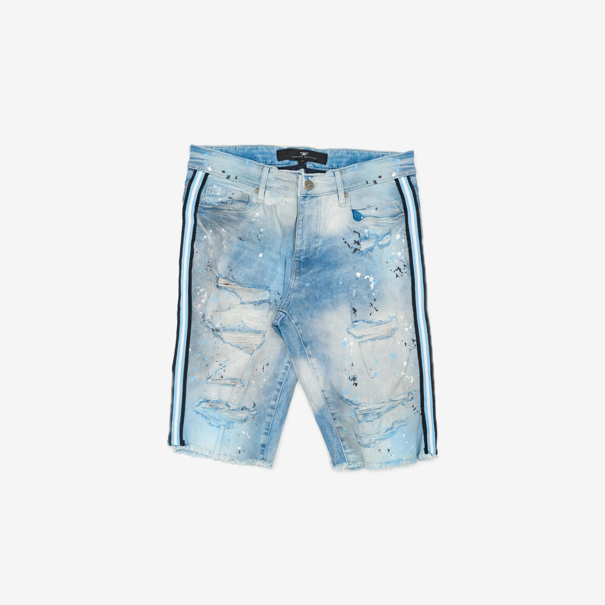 Jordan Craig Stripe Denim Shorts