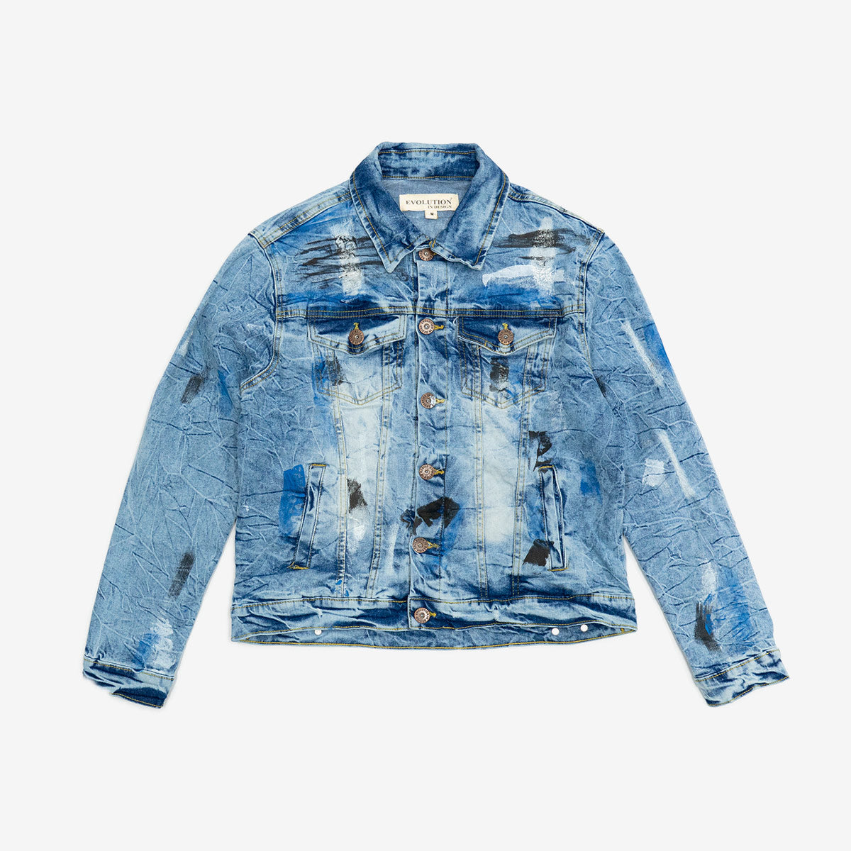 Evolution in Design Paint Party Denim Jacket