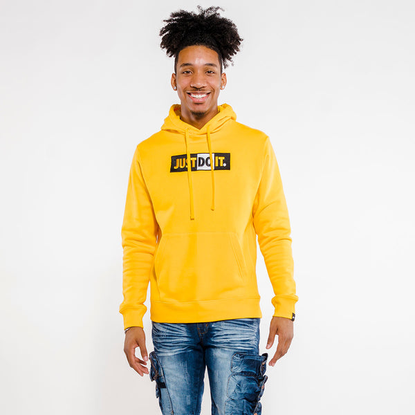 nike just do it hoodie yellow