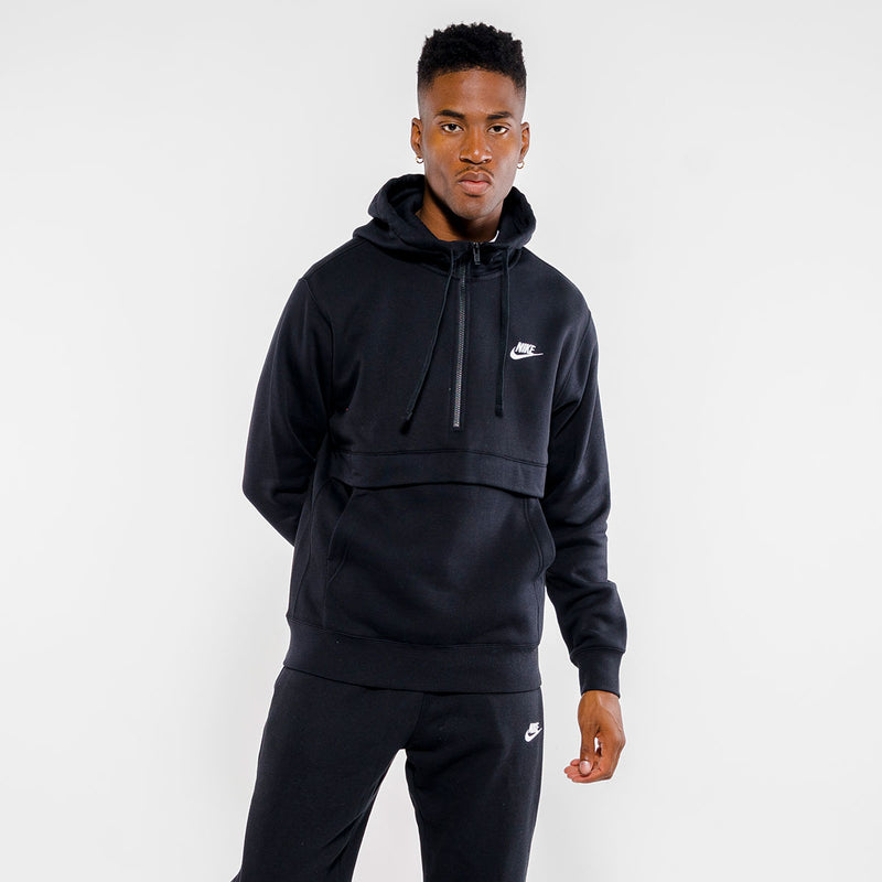 nike club fleece half zip