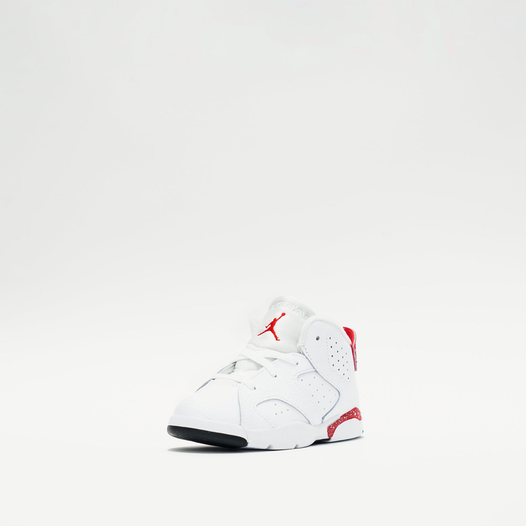 infant red and white jordans