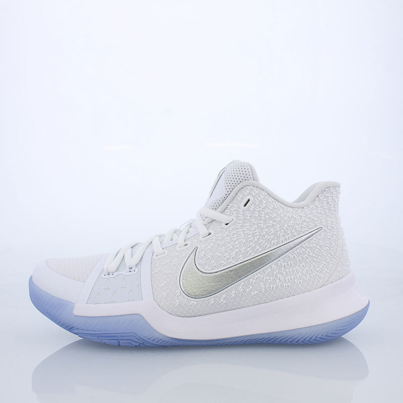 kyrie 3 white and silver