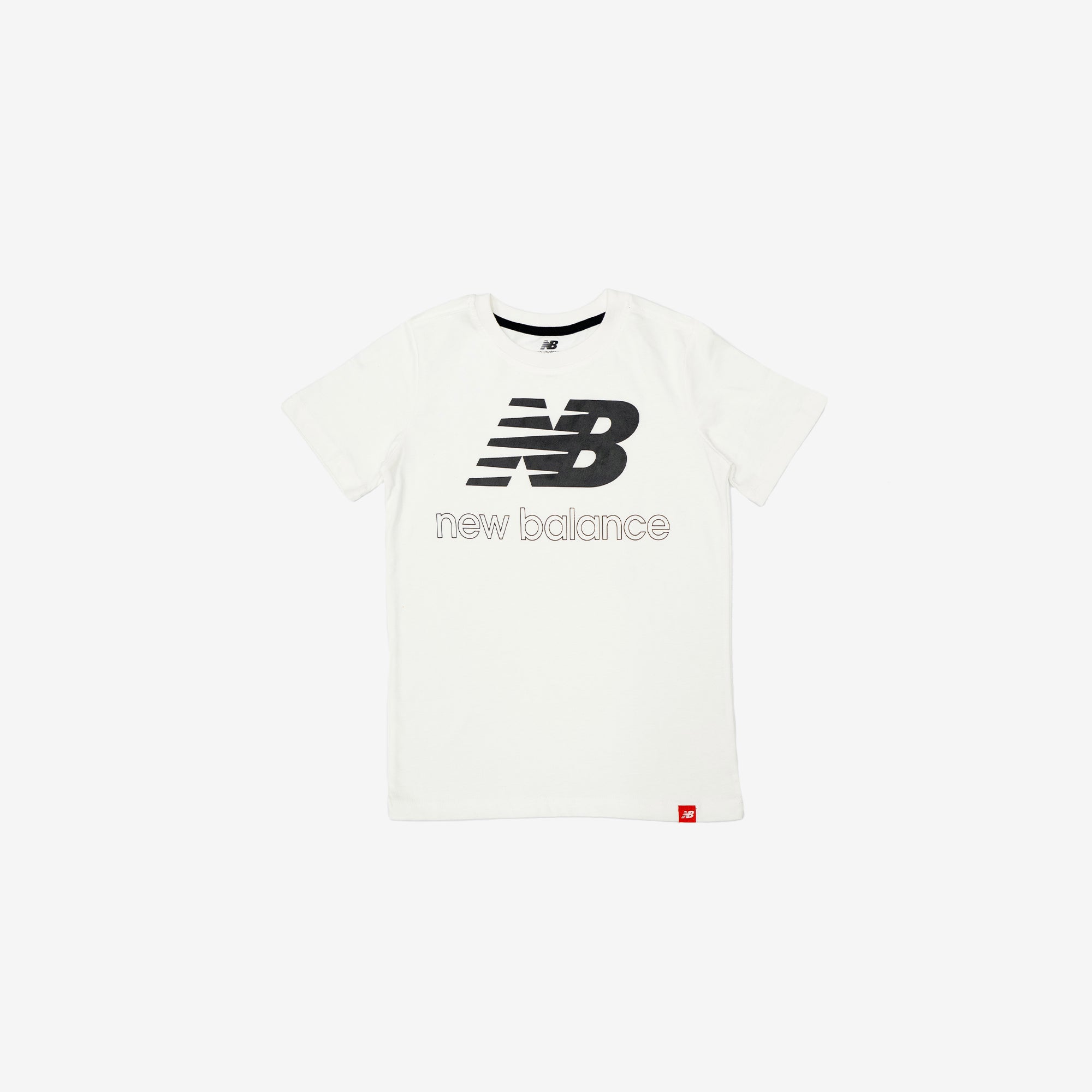 New Balance Boys Essentials Stacked Logo Tee