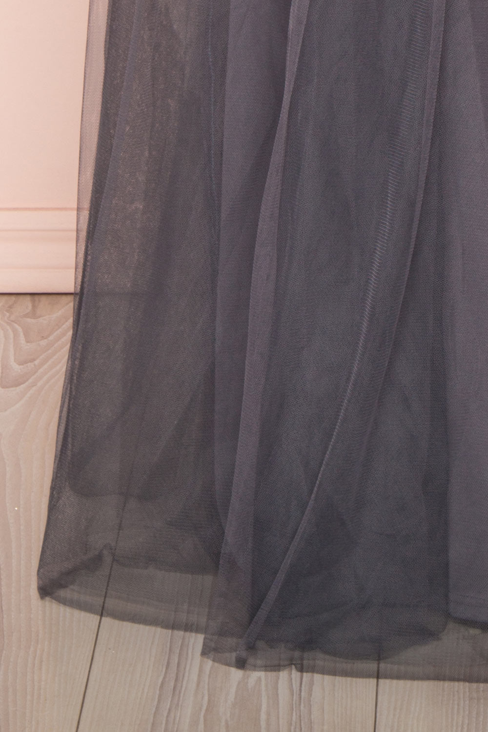 Aerie Charcoal Grey Tulle A-Line Maxi Dress | Boutique 1861