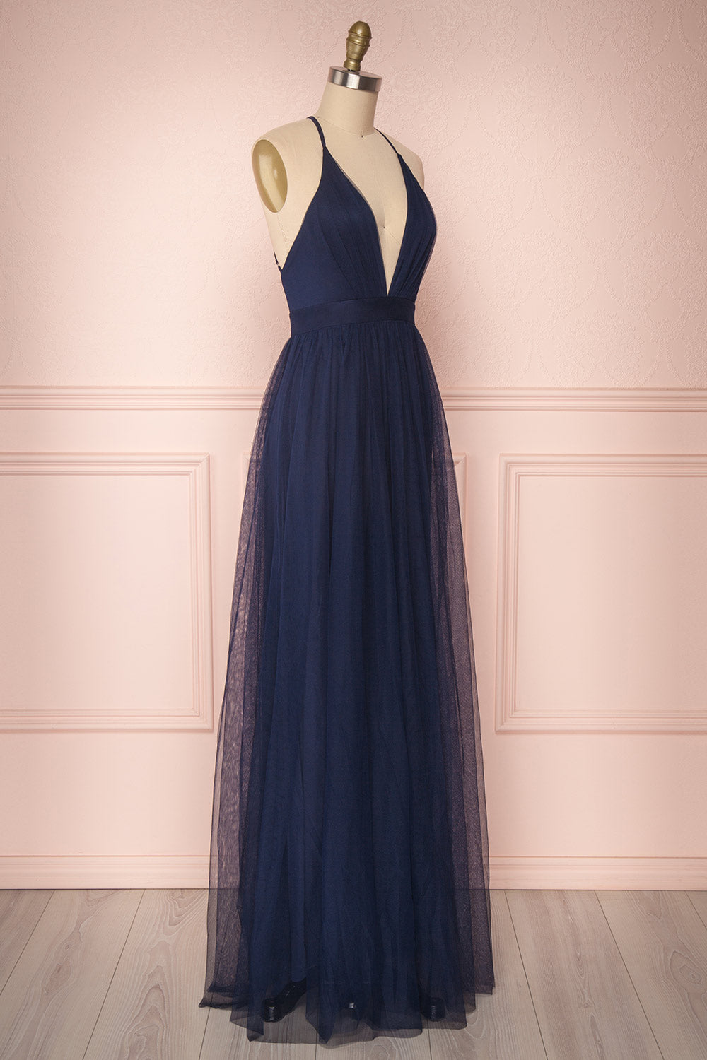 midnight blue maxi dress