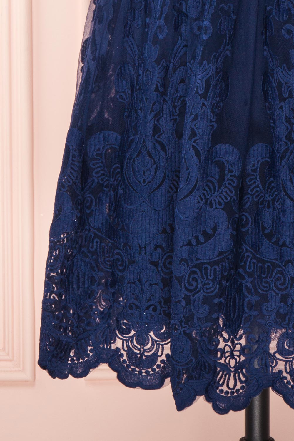 navy blue lace