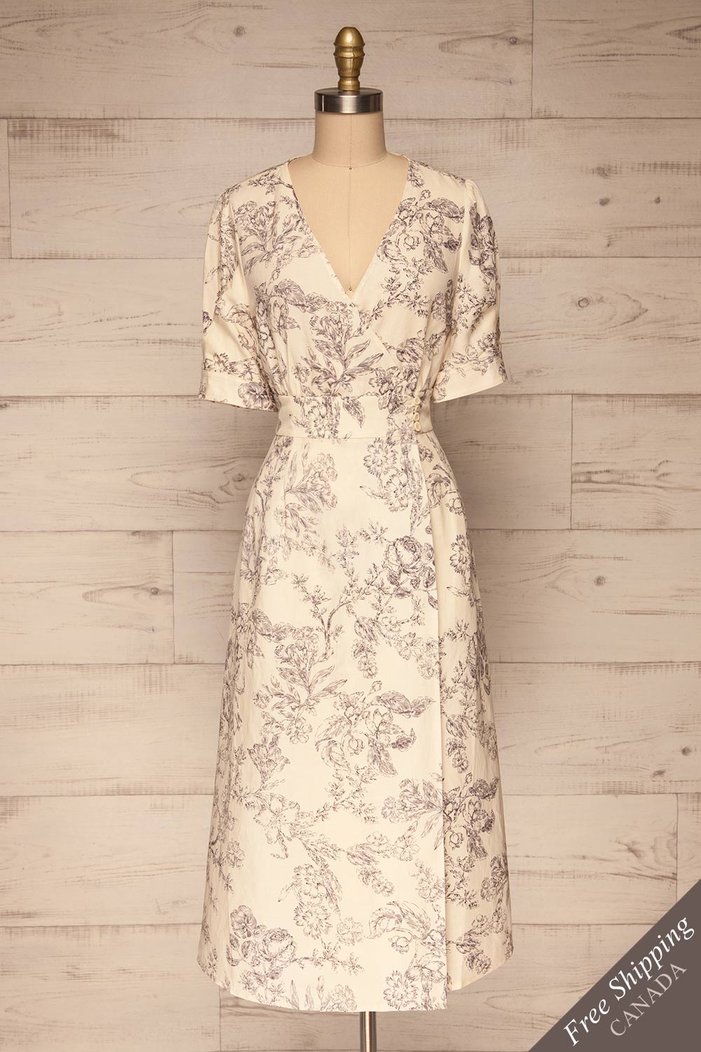 white wrap dress canada