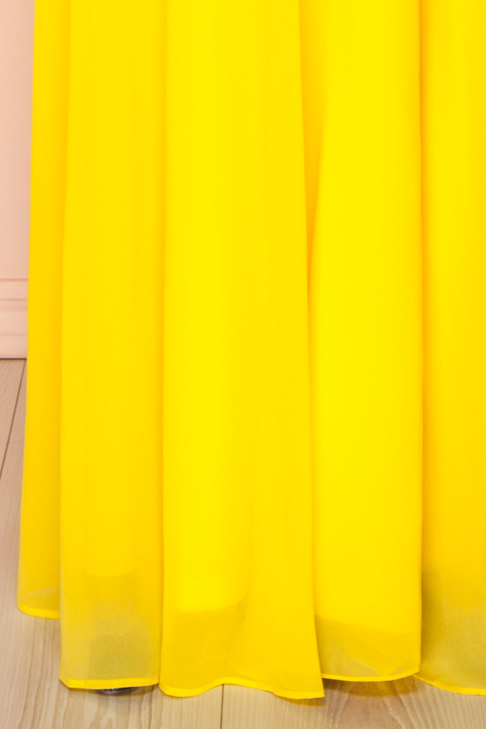 Chantay Yellow A-Line Maxi Dress w/ Lace | Boutique 1861