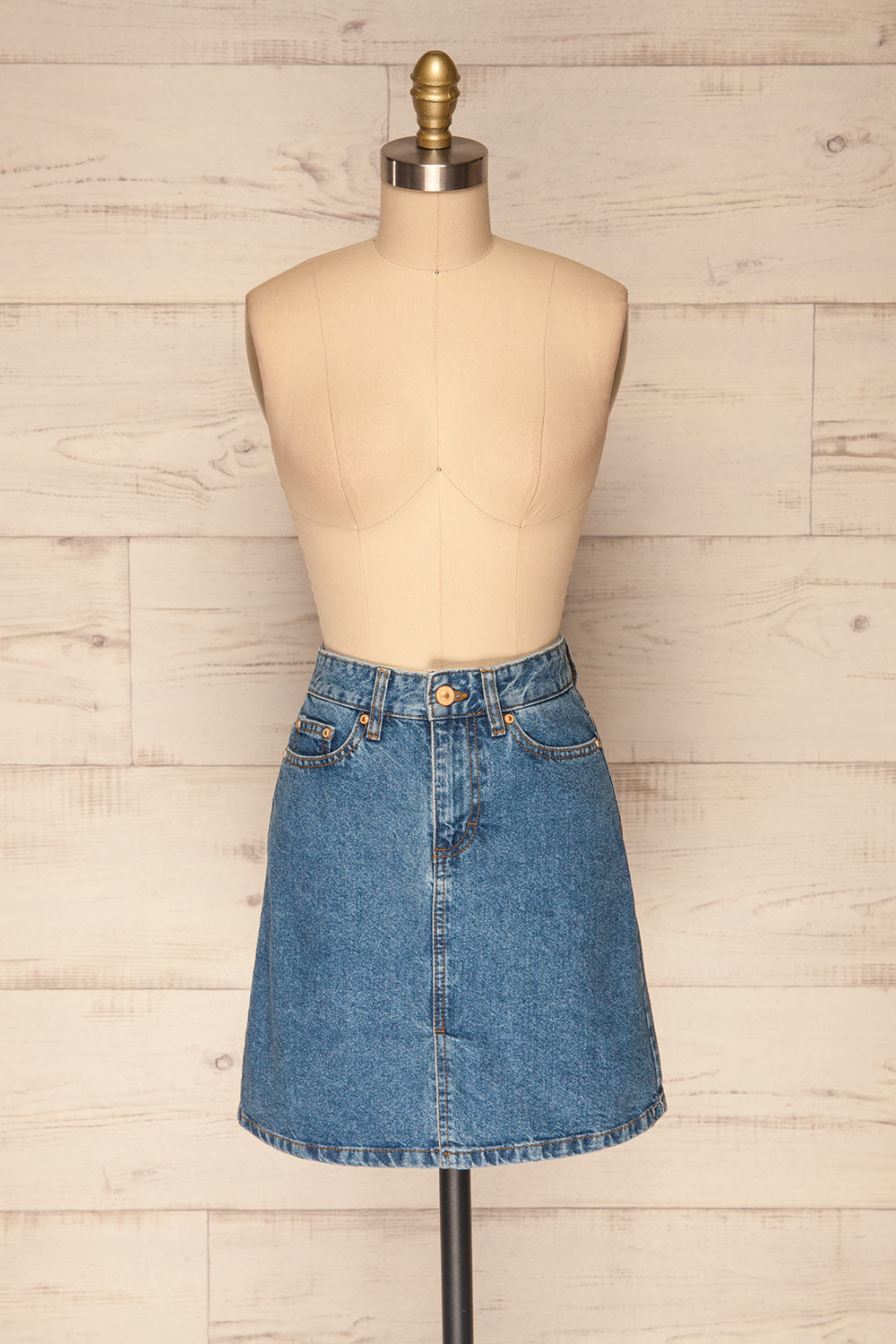 Coevorden Light Blue Jean Mini Skirt | La Petite Garçonne