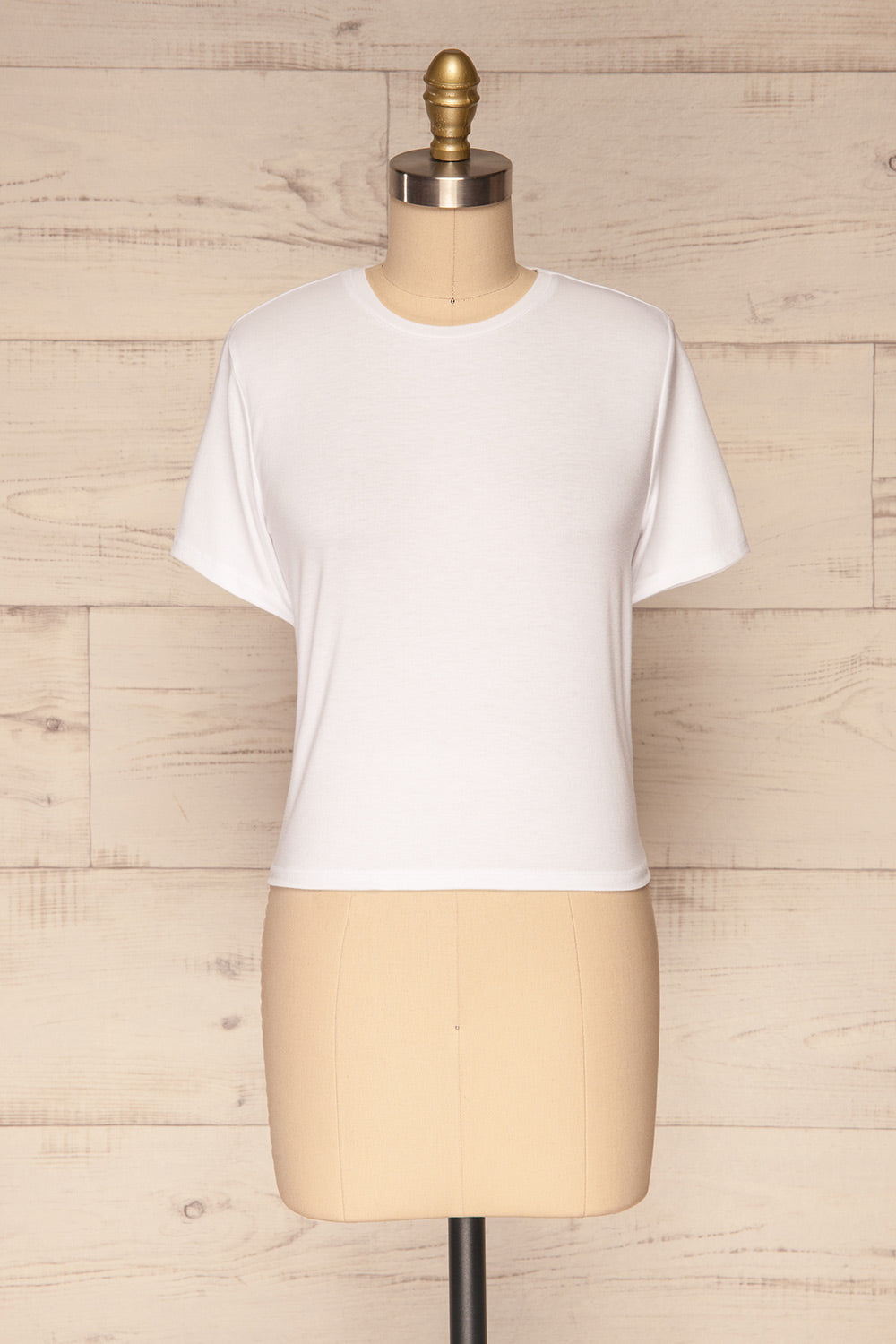 Delp White Soft Cropped T-Shirt | La Petite Garçonne
