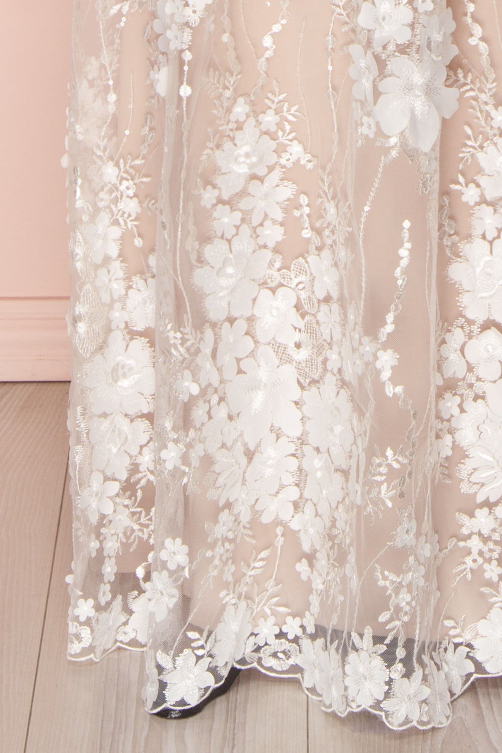 Florianne Beige Embroidery & Appliqués Bridal Gown | Boudoir 1861