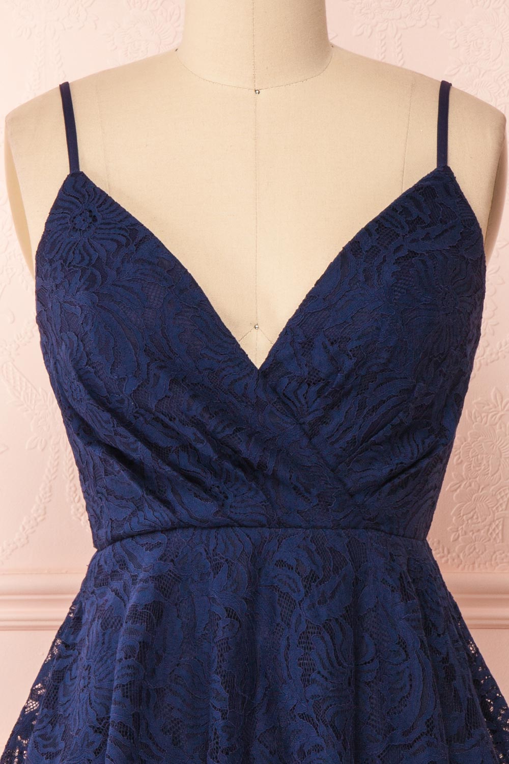 Gavina Navy Lace A-Line Party Dress | Boutique 1861