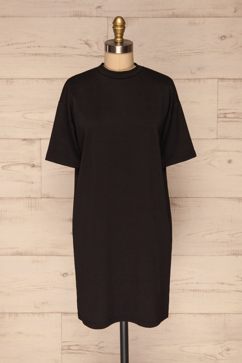 black t shirt dress petite