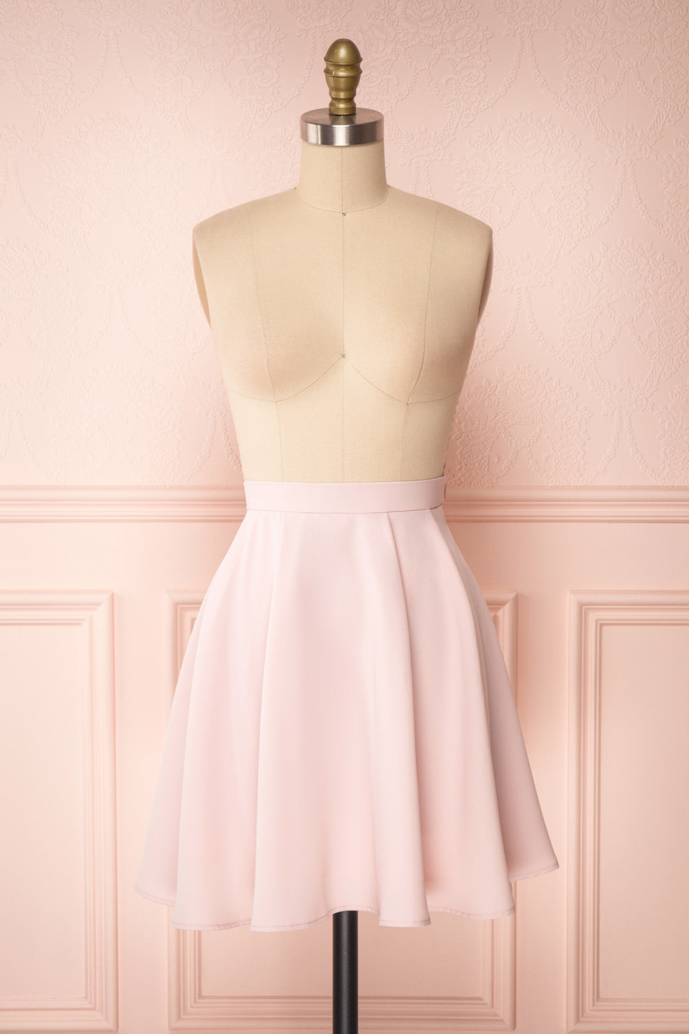 Kimidori Light Pink Flowy Short Skirt | Boutique 1861
