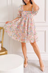 Marzia Short Floral Babydoll Dress | Boutique 1861