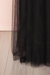 Miyawaka Noir Black Tulle Gown w/ Plunging Neckline | Boutique 1861