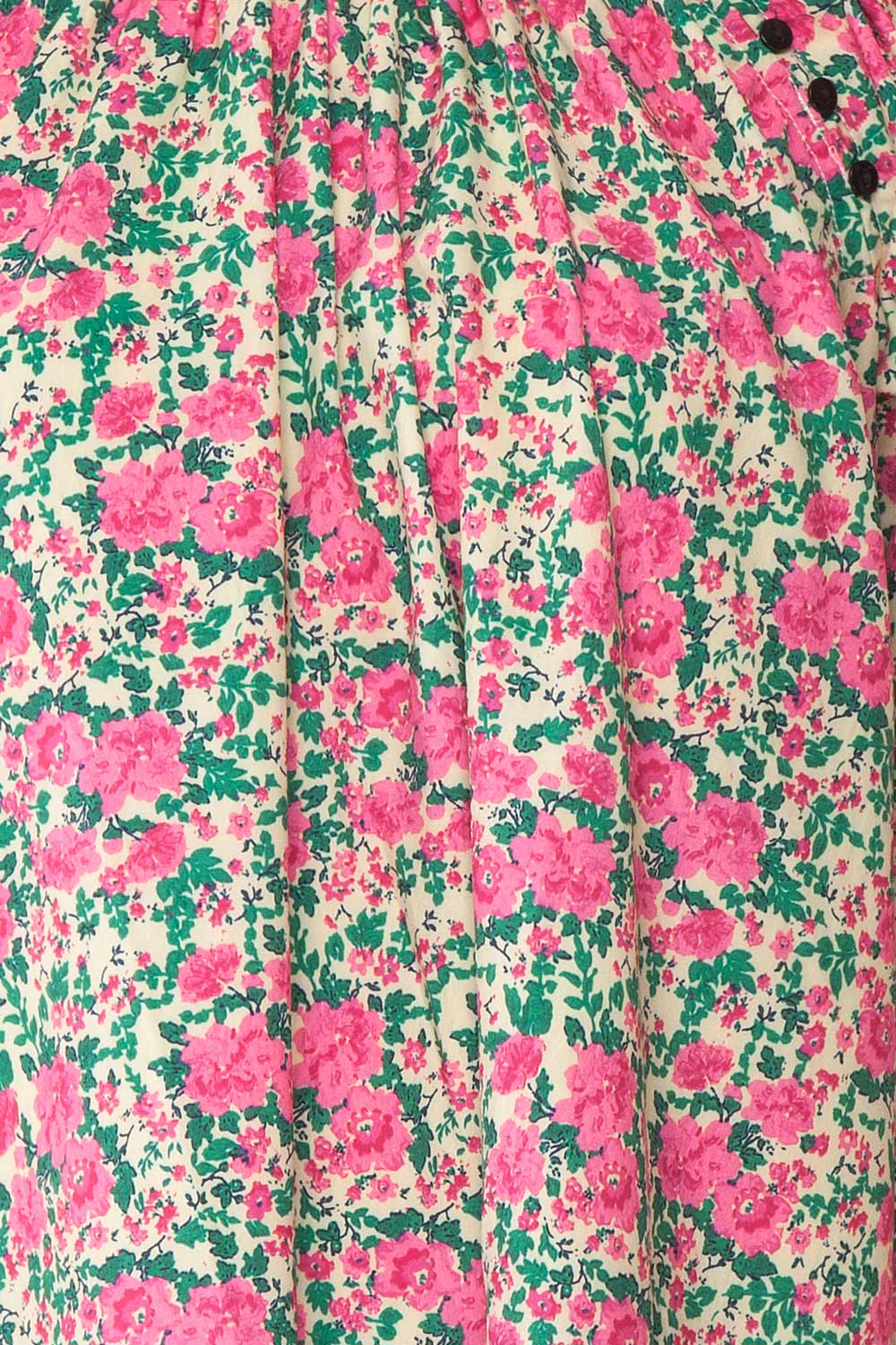 Oxomoco Pink & Green Floral Short Dress | Boutique 1861