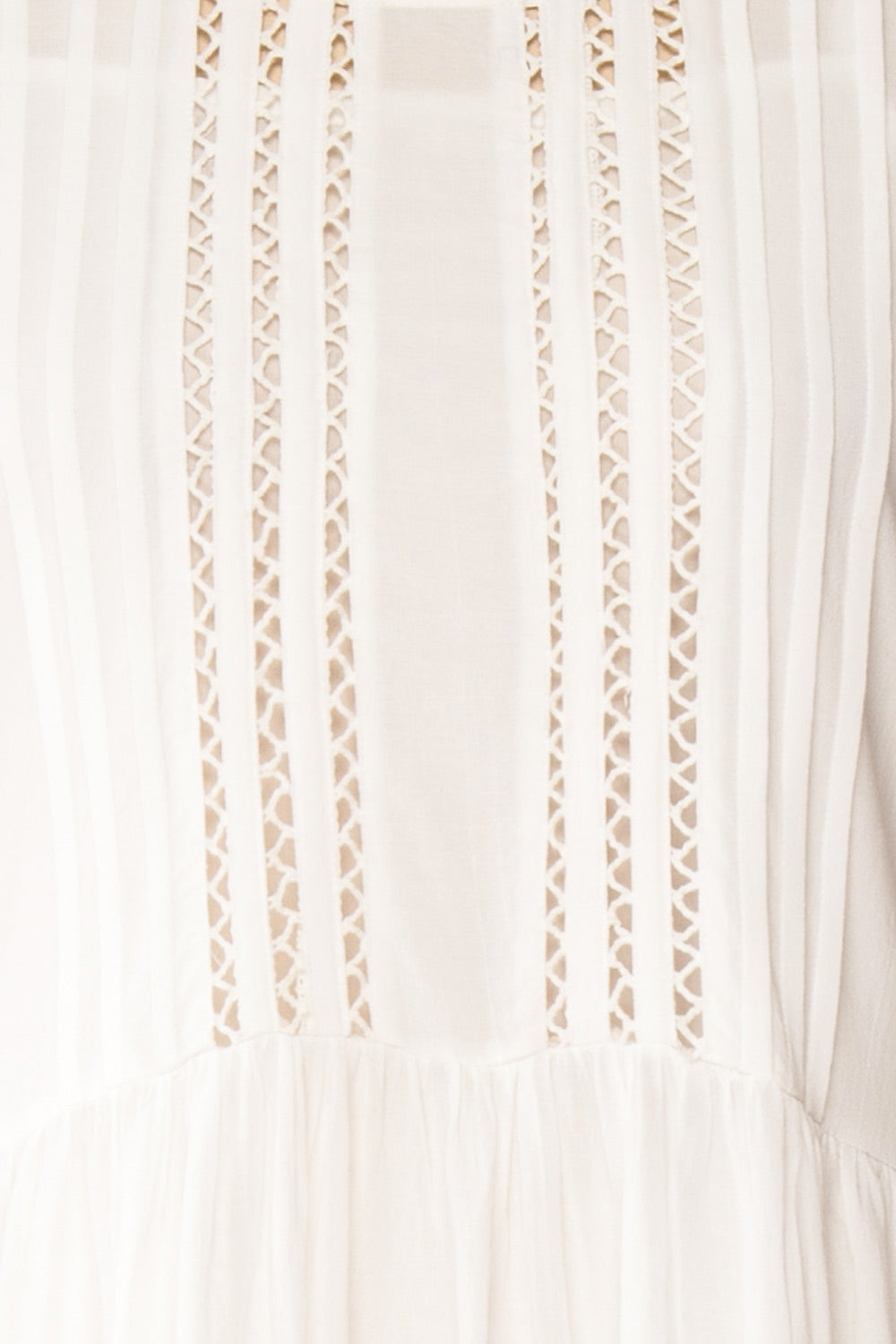 Racconigi White Long Sleeve Bridal Midi Dress | Boudoir 1861