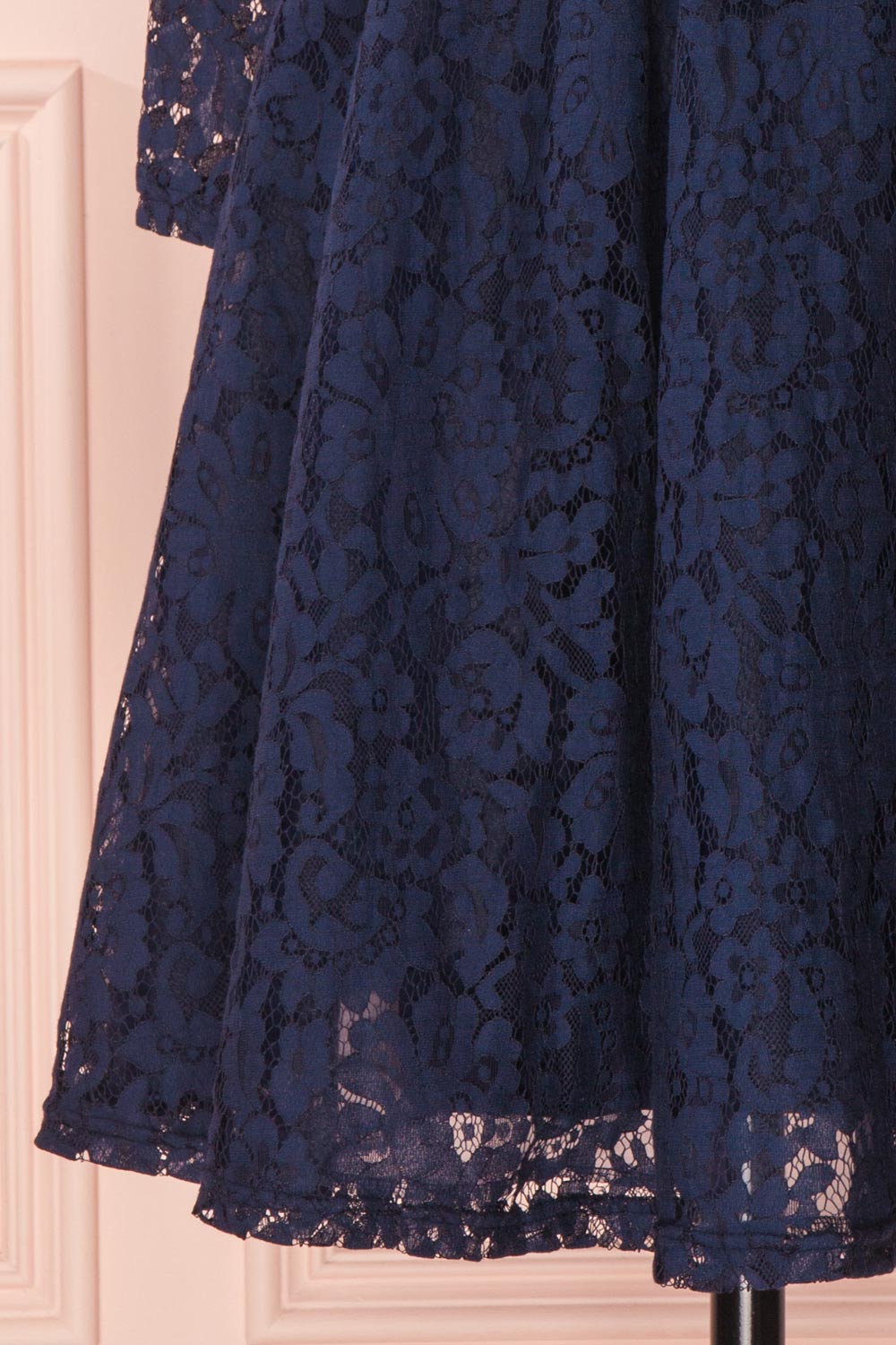 Sarey Navy Blue Lace A-Line Bridal Dress | Boutique 1861