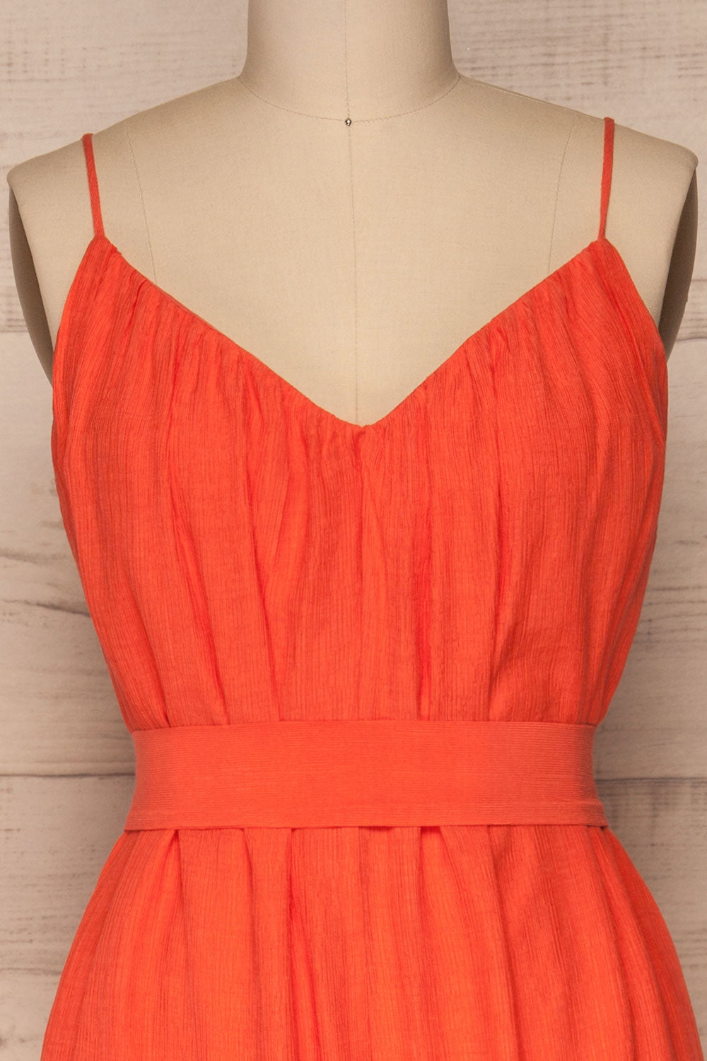 Skogar Coral Wide Leg Jumpsuit w/ Belt | La petite garçonne