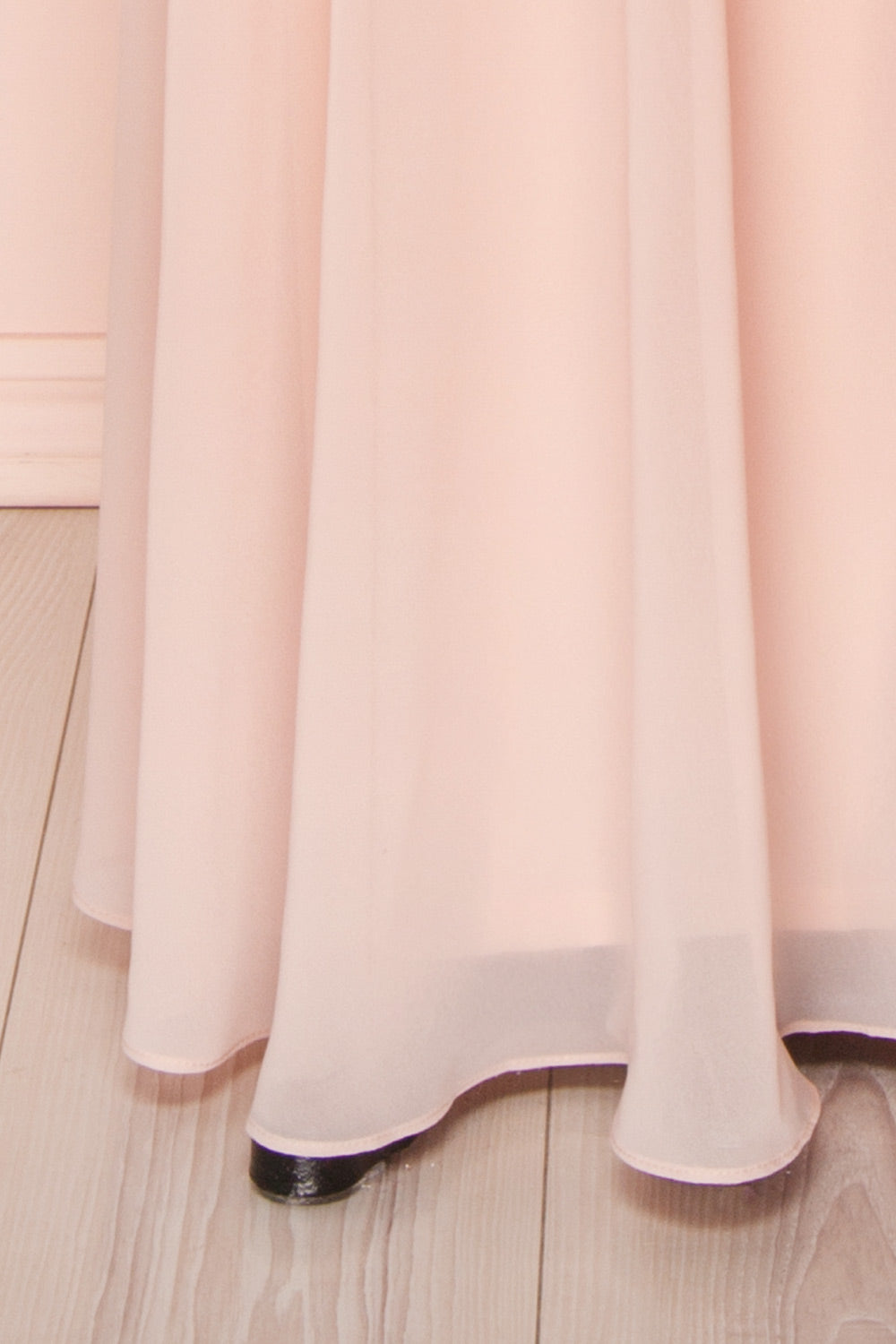 Viviette Blush Pink Embroidered Gown | Boutique 1861