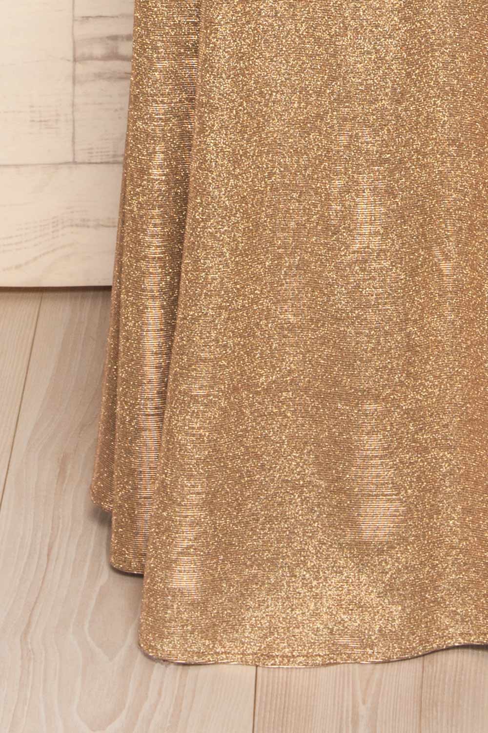 Yachiyo Gold Sparkly Mermaid Gown | La petite garçonne