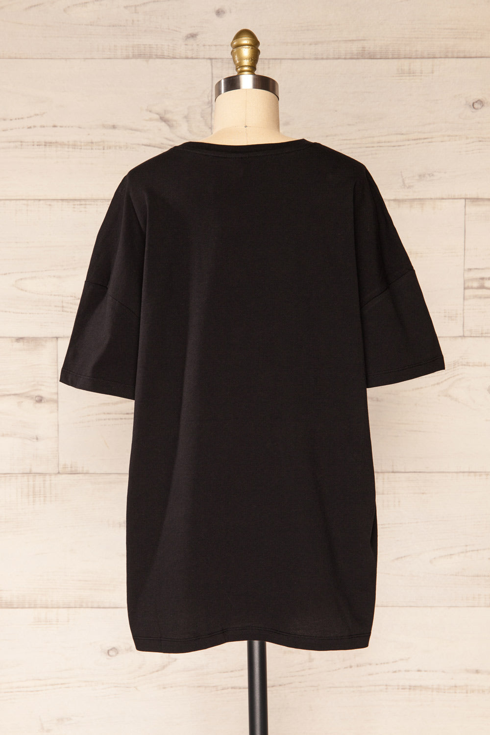 Alta Black Oversized Cotton T-Shirt | La petite garçonne
