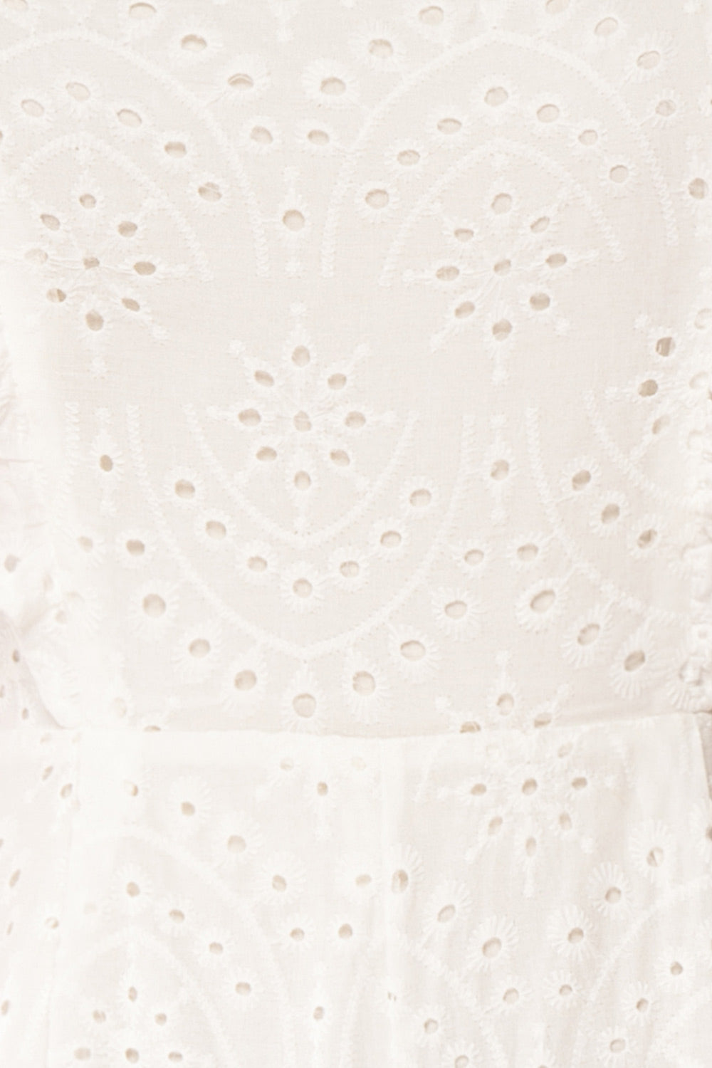 Ardfesh White Embroidered Openwork Jumpsuit | Boutique 1861