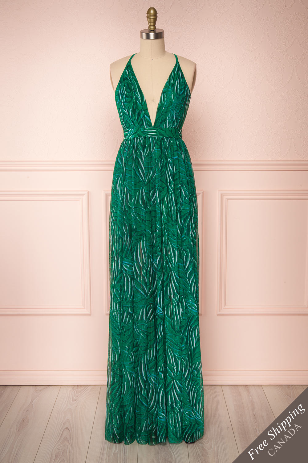 maxi dress tropical