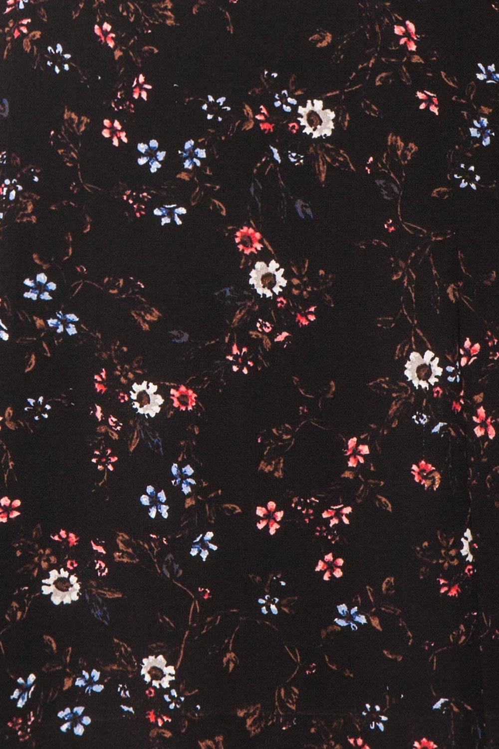 Briseida Black Floral Long Sleeve Dress | La petite garçonne